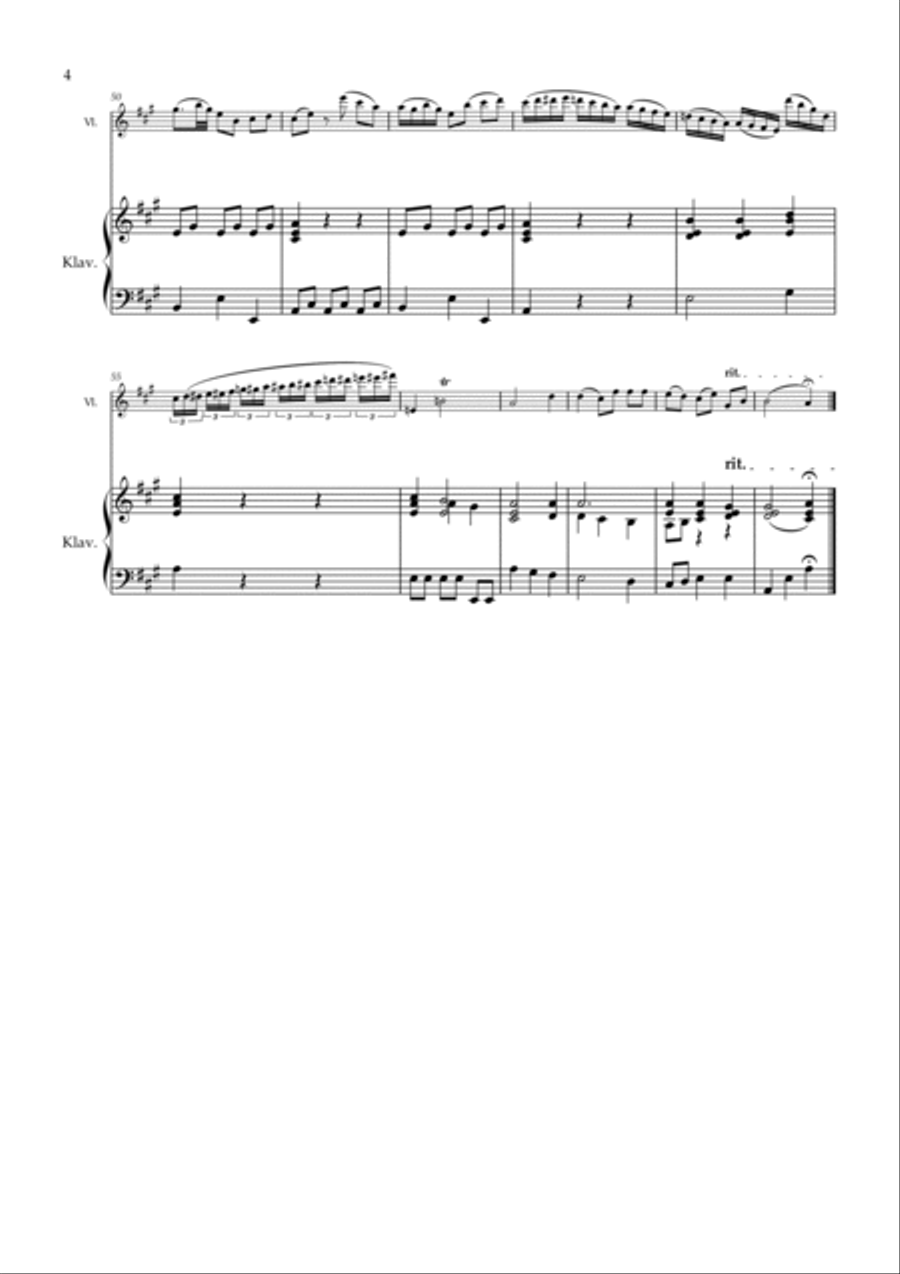 Devienne Sonata V Part 2 for Violin