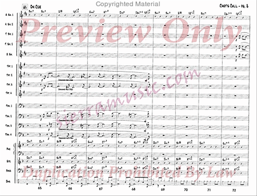 Chet's Call Chet's Call Big Band scores gallery preview page 9