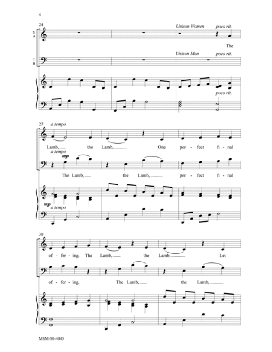 The Lamb 4-Part scores gallery preview page 3