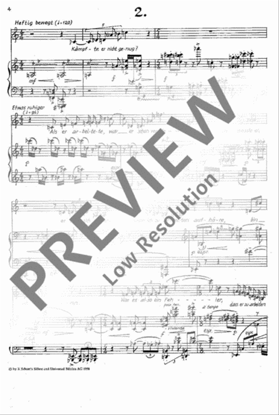 5 Lieder nach Kafka 5 Lieder nach Kafka Voice Solo scores gallery preview page 7