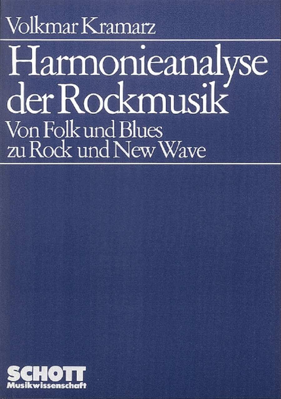 Kramarz Harmonieanalyse Rockmusik Book