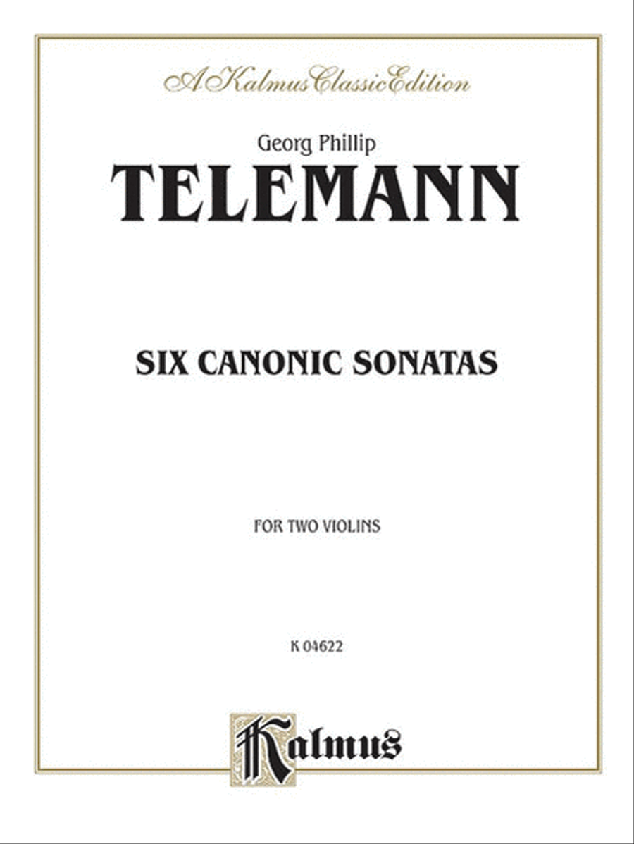 Six Canonic Sonatas