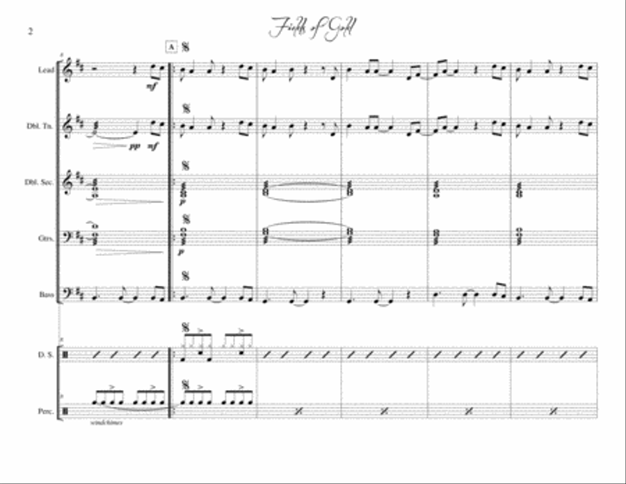 Fields Of Gold Steel Drum Band scores gallery preview page 2