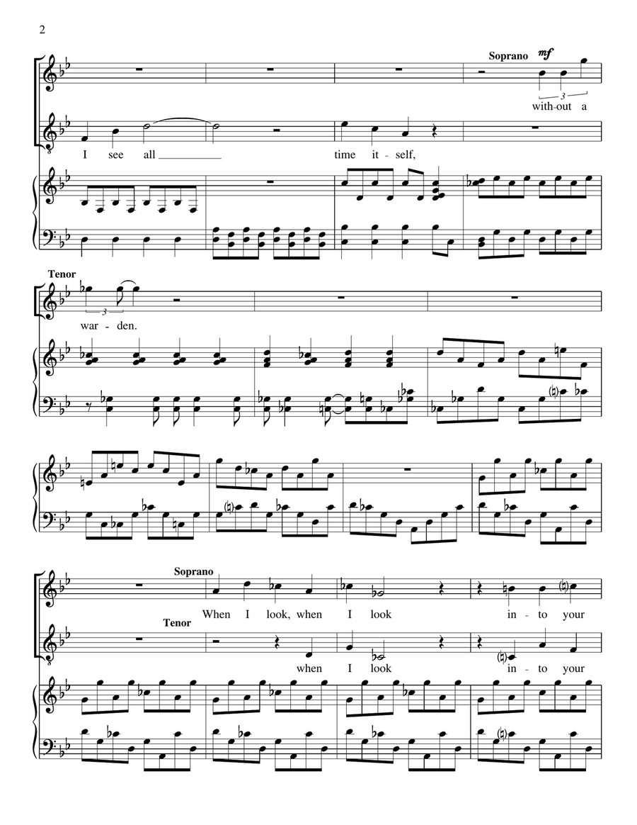 When I Look into Your Eyes Piano scores gallery preview page 2
