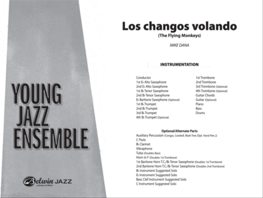 Los changos volando: Score Jazz Ensemble scores gallery preview page 1