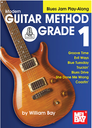 Book cover for Modern Guitar Method Grade 1: Blues Jam Play-Along