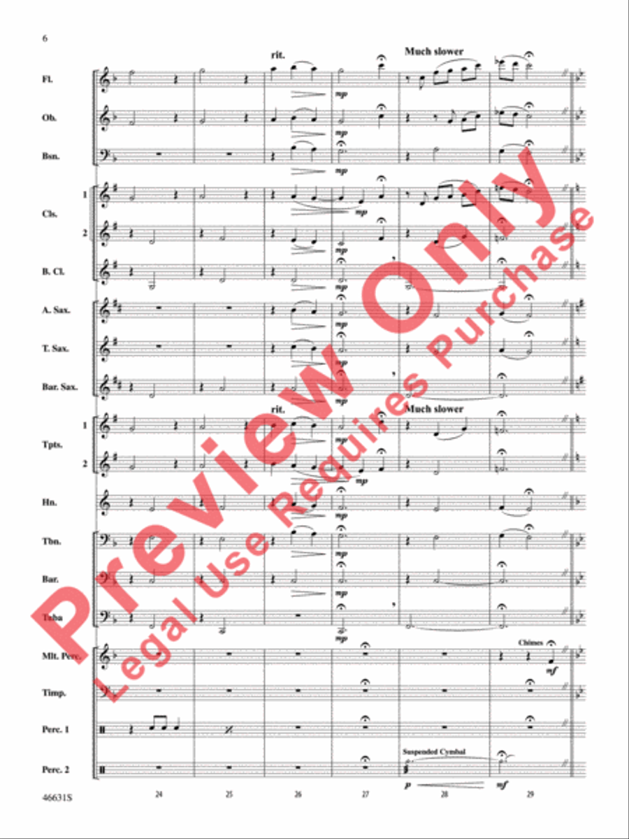 Suite of Carols, Selections from Concert Band scores gallery preview page 7