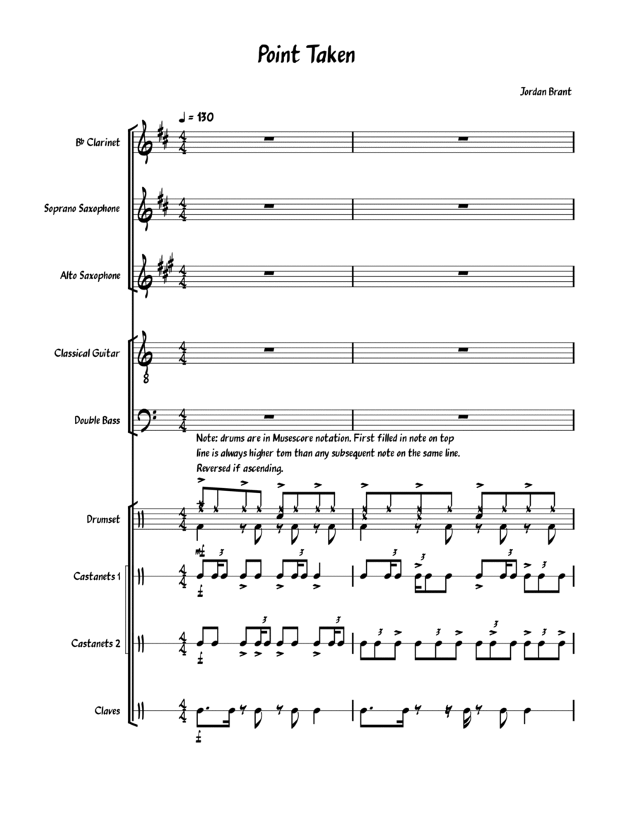 Point Taken Jazz Ensemble scores gallery preview page 1