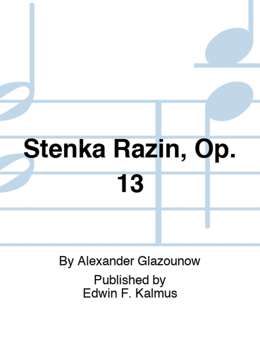 Stenka Razin, Op. 13