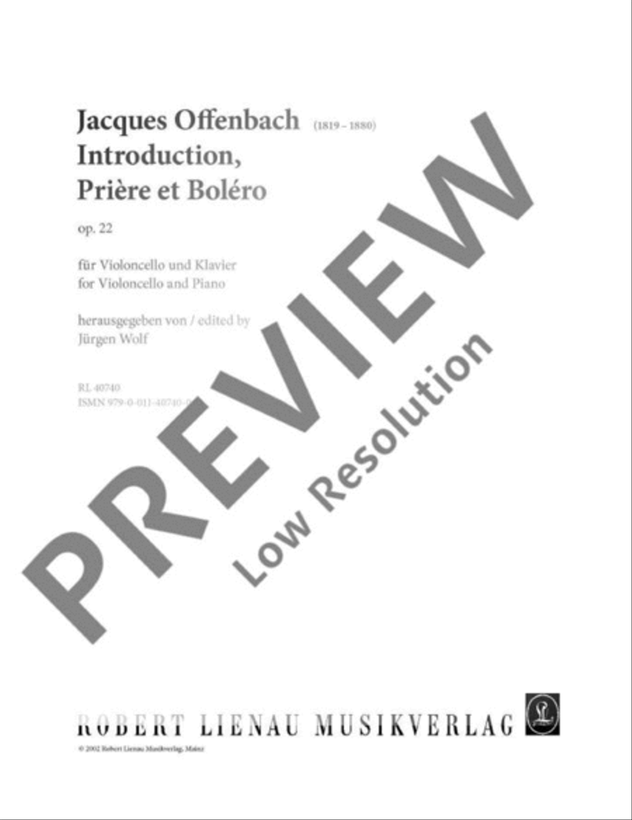 Introduction, Prière et Boléro Piano Accompaniment scores gallery preview page 2