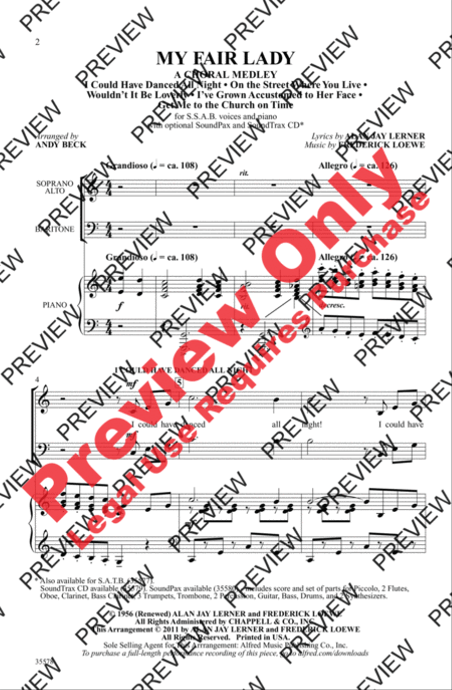 My Fair Lady 3-Part scores gallery preview page 2