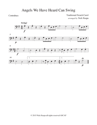 Angels We Have Heard Can Swing - Contrabass part