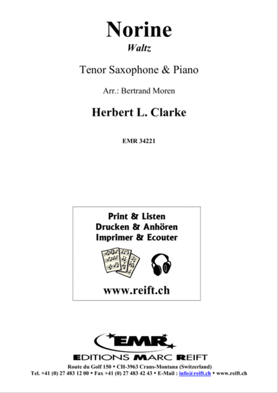 Norine Tenor Saxophone scores gallery preview page 1