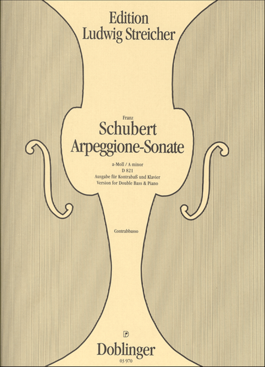 Arpeggione Sonate Arpeggione Sonate Double Bass scores gallery preview page 1