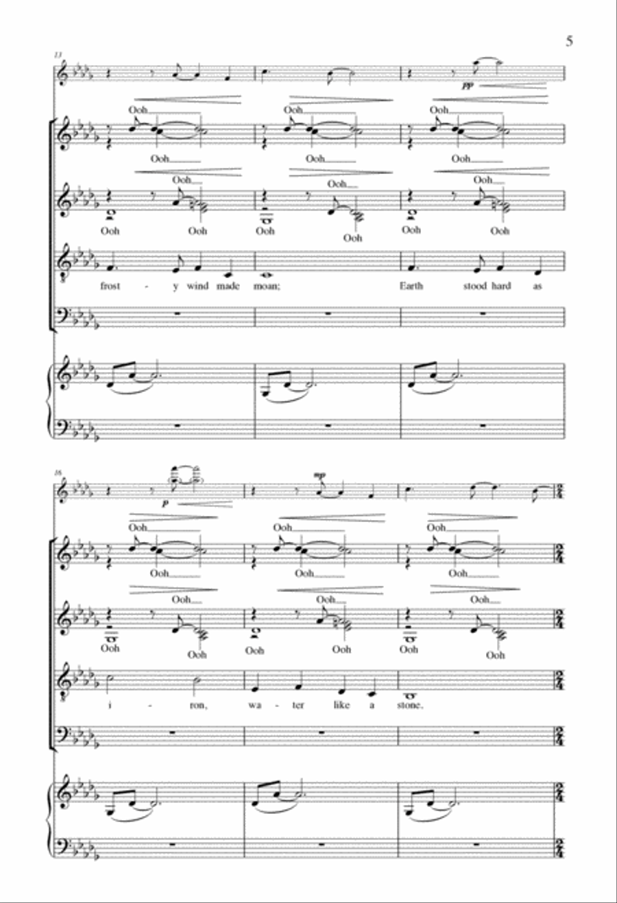 In The Bleak Midwinter In The Bleak Midwinter 4-Part scores gallery preview page 3