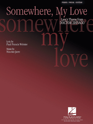 Book cover for Somewhere, My Love (Lara's Theme)