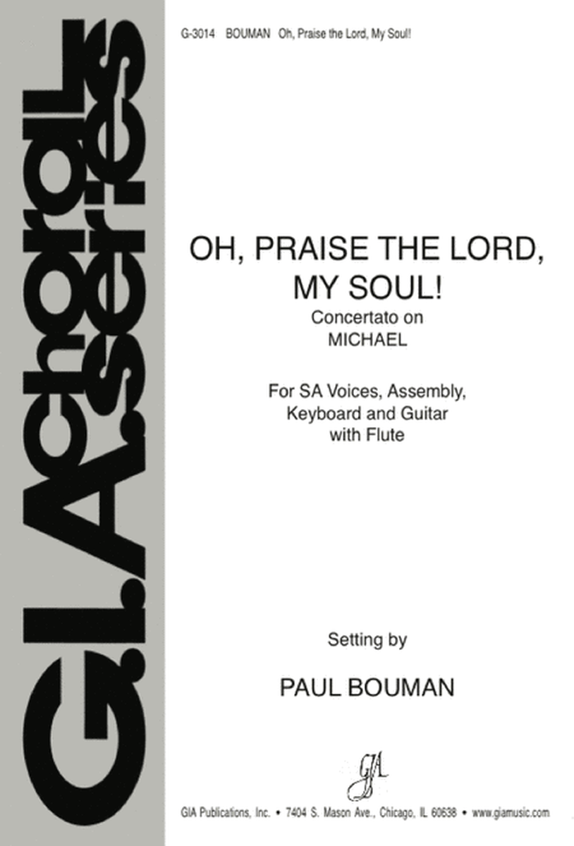 Oh, Praise the Lord, My Soul! - Instrument edition