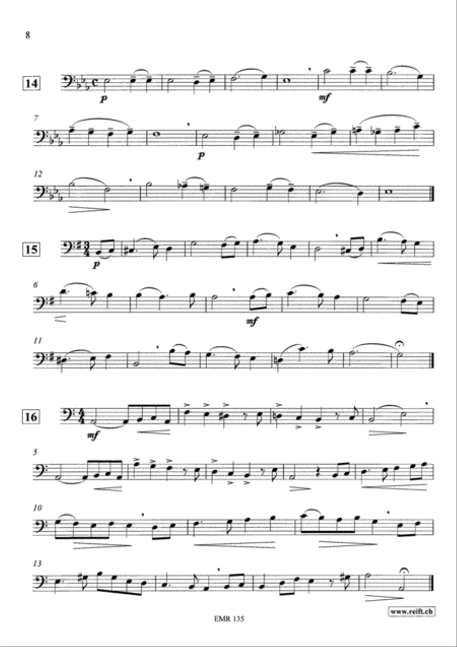 Technical & Melodic Studies Vol. 2 Trombone scores gallery preview page 8