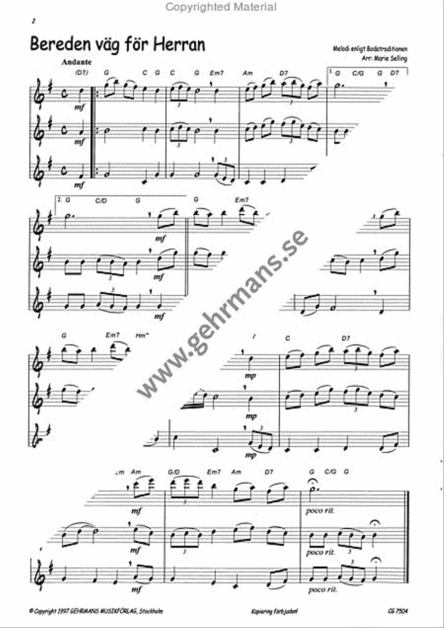 Julflojt Flute Duet scores gallery preview page 3