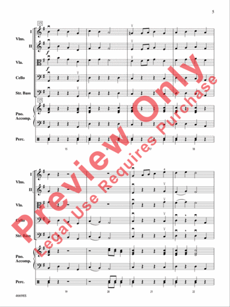 Fiesta Time! String Orchestra scores gallery preview page 6