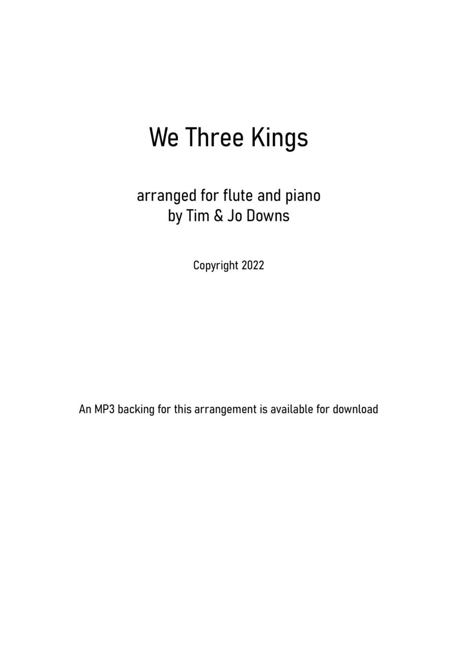 We Three Kings Flute Solo scores gallery preview page 1