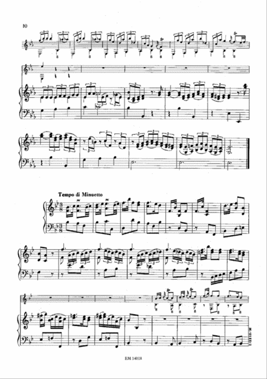 Concerto in B-flat Major for Guitar and Piano (Piano Reduction) Guitar scores gallery preview page 4