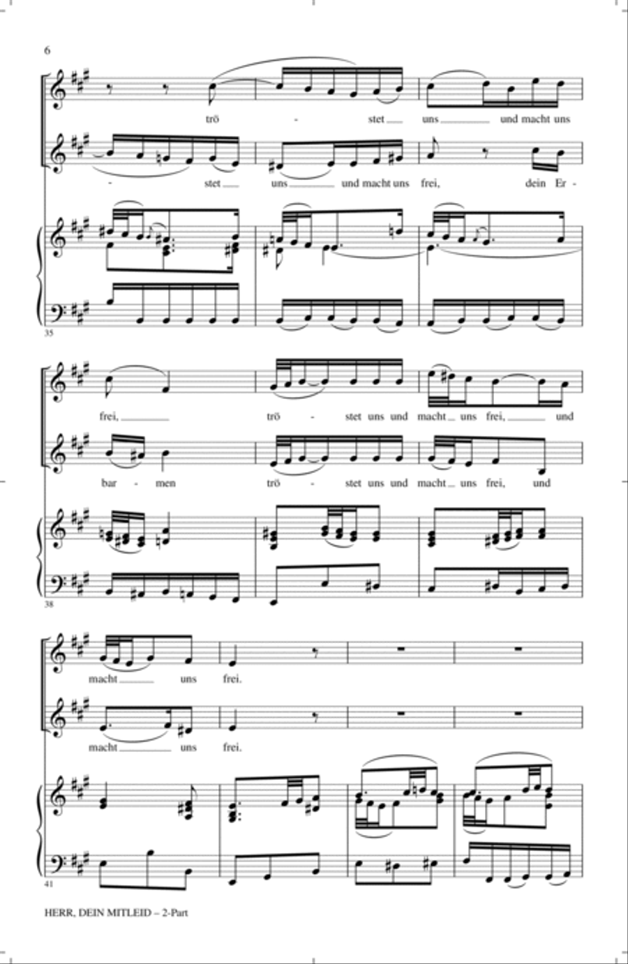 Herr, Dein Mitleid (arr. Arkadi Serper) 2-Part scores gallery preview page 4