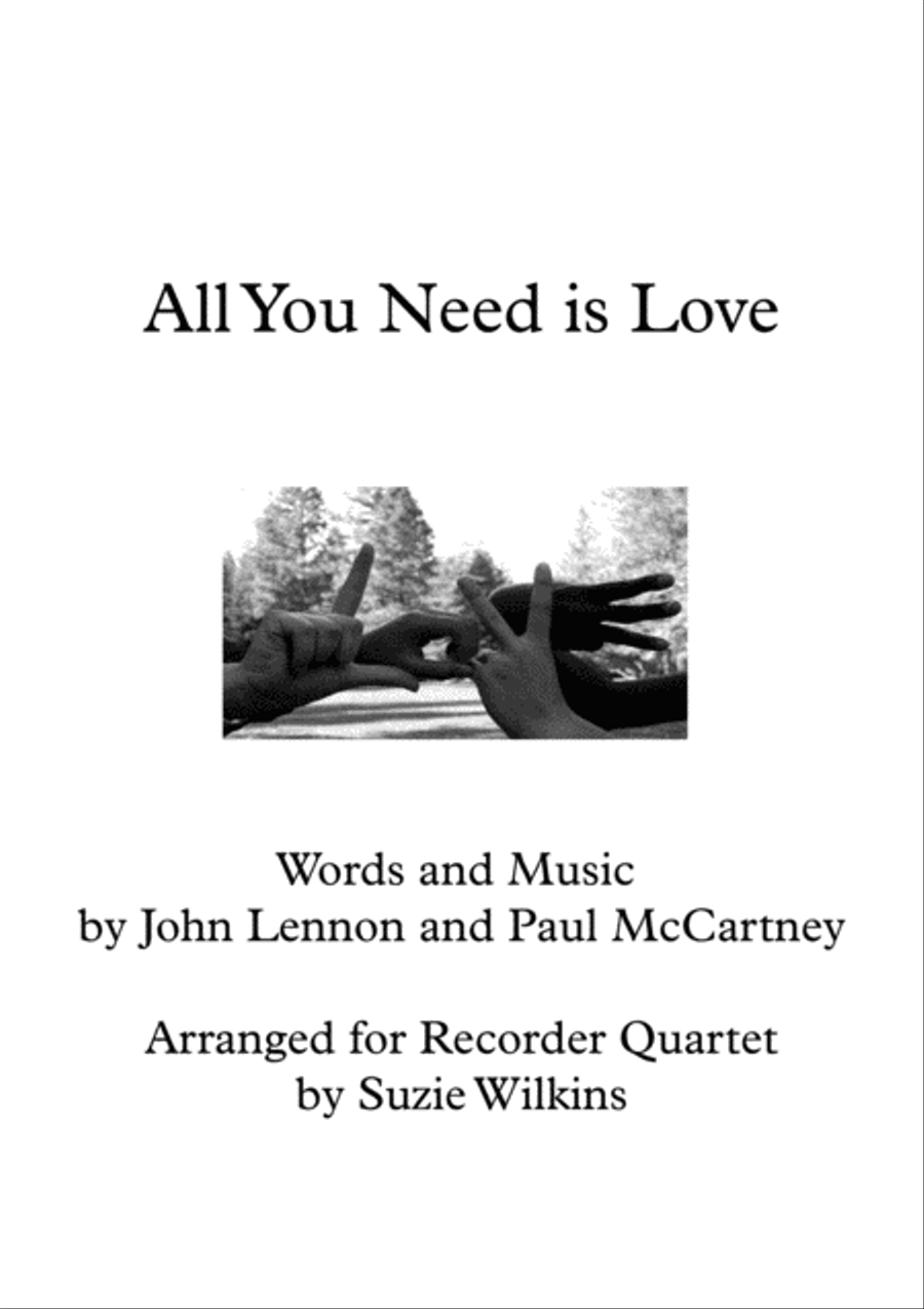 All You Need Is Love Woodwind Quartet scores gallery preview page 1