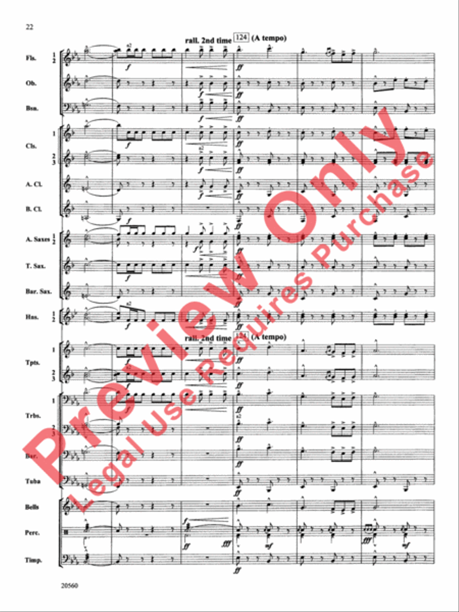 Marche Lorraine Concert Band scores gallery preview page 23