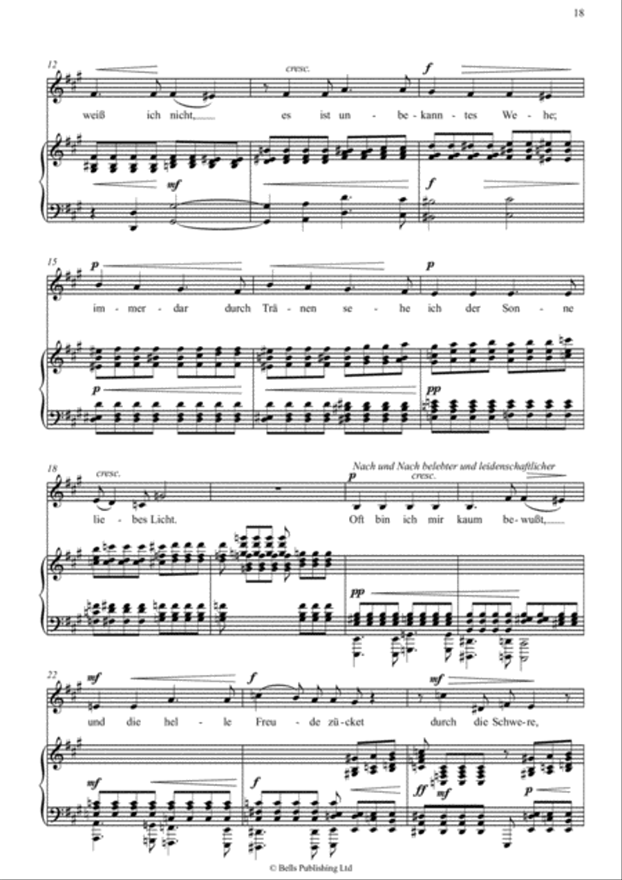 Verborgenheit (A Major) Verborgenheit (A Major) Voice Solo scores gallery preview page 2