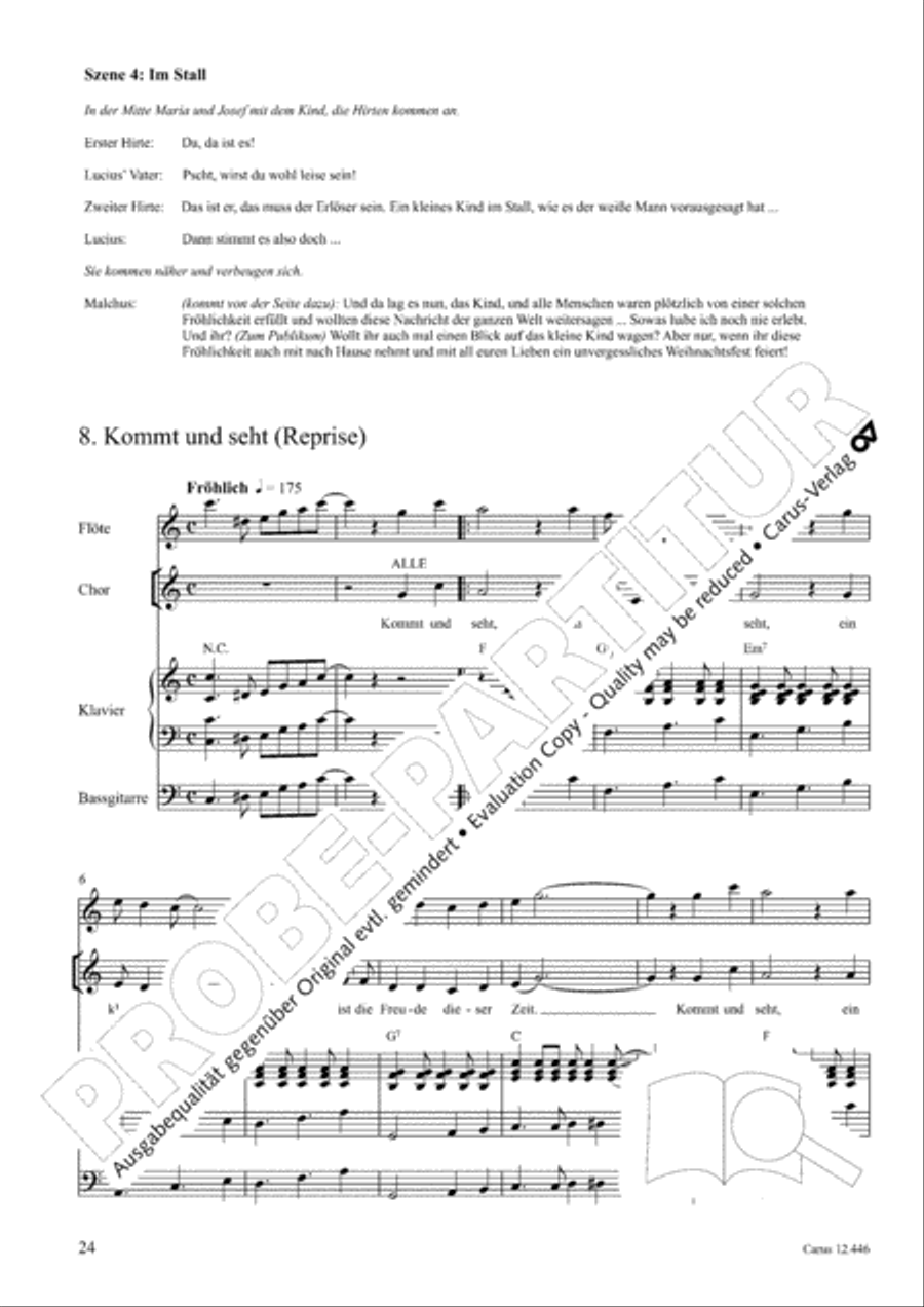 Die Freude dieser Zeit Children's Choir scores gallery preview page 25
