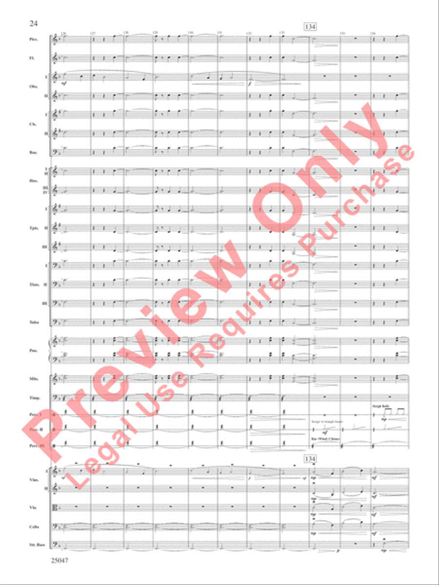 The Winds of Poseidon Full Orchestra scores gallery preview page 25