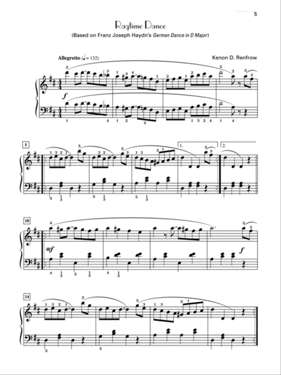 Repertoire and Ragtime, Book 2 Piano Solo scores gallery preview page 3