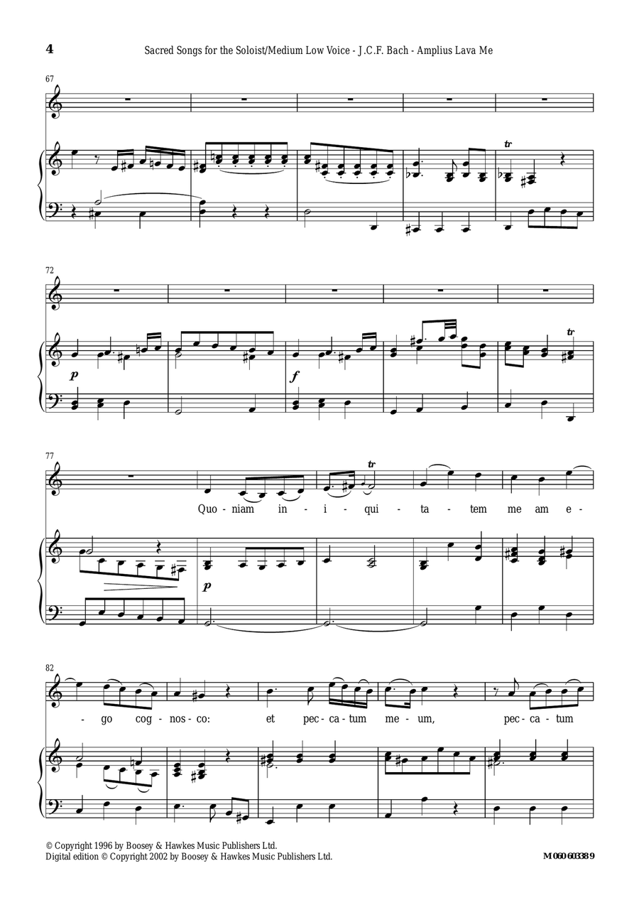 Amplius Lava Me Ab Iniquitate Mea (from Miserere) Piano, Vocal scores gallery preview page 4