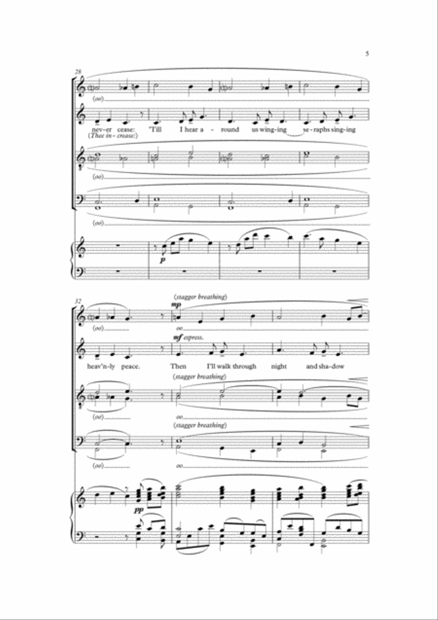 Suo-gan (Rest in me) 4-Part scores gallery preview page 2