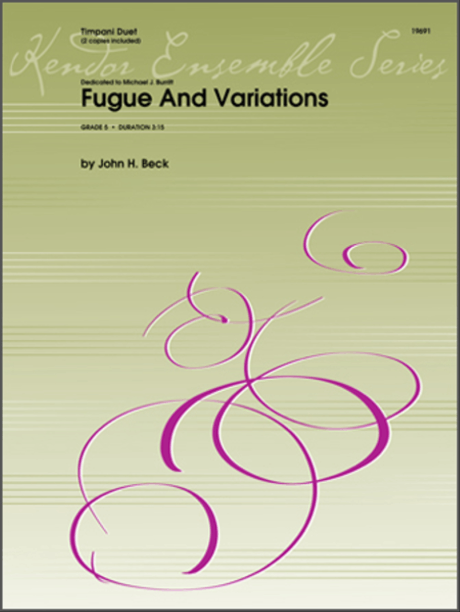 Fugue And Variations Percussion scores gallery preview page 1