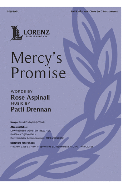 Mercy's Promise - Performance/Accompaniment CD