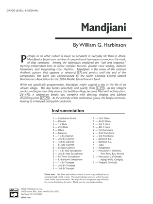 Mandjiani: Score