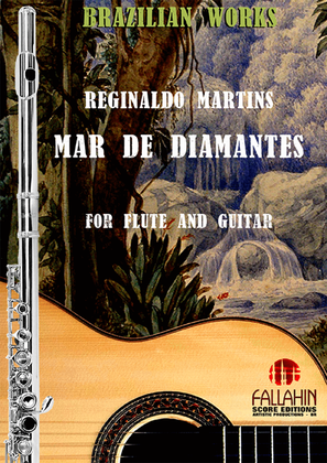 Book cover for MAR DE DIAMANTES (SEA OF DIAMONDS) - REGINALDO MARTINS - FOR FLUTE AND GUITAR