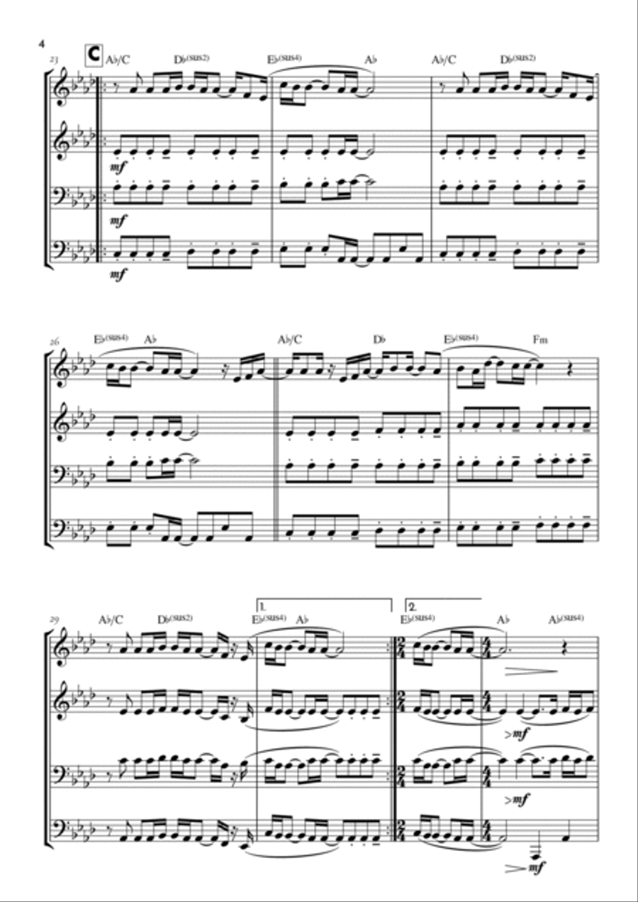 Goodness Of God Goodness Of God Brass Ensemble scores gallery preview page 4