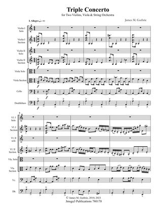 Guthrie: Triple Concerto for 2 Violins, Viola & String Orchestra