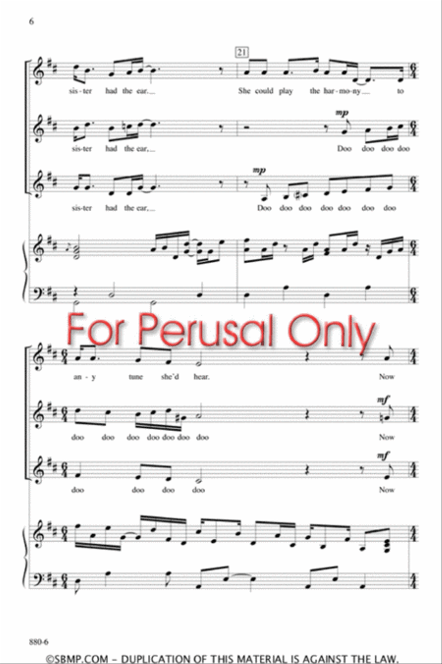 Music in My Mother's House - SSAA Octavo SSAA scores gallery preview page 5