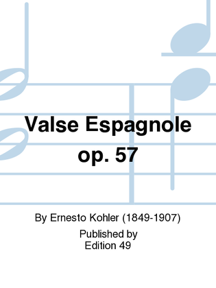 Book cover for Valse Espagnole op. 57