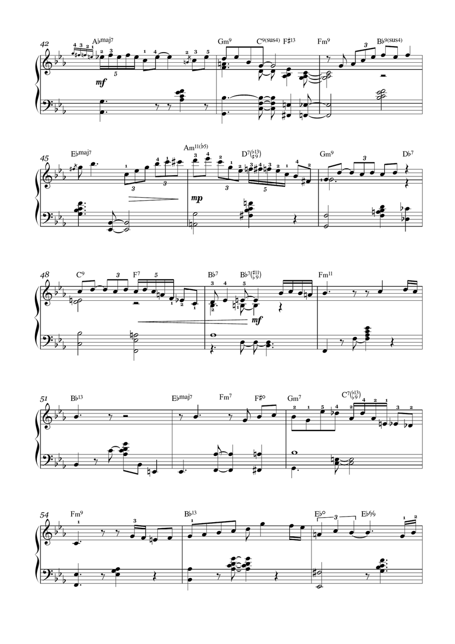 Pure Imagination Piano Solo scores gallery preview page 4