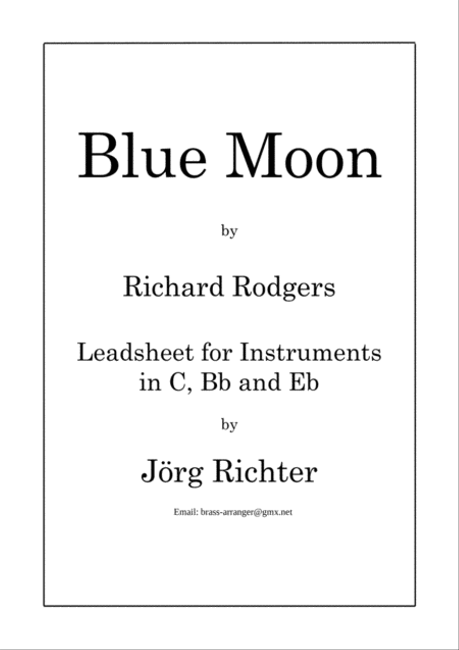 Blue Moon Large Ensemble scores gallery preview page 1