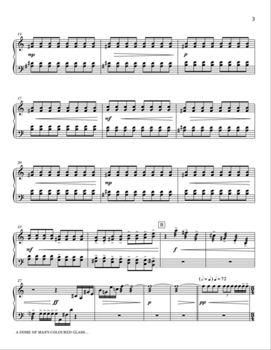 A Dome of Many-Coloured Glass... - Marimba Choir scores gallery preview page 3