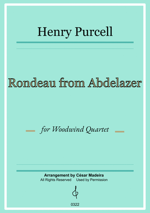 Book cover for Rondeau from Abdelazer - Woodwind Quartet (Full Score and Parts)