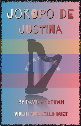 Book cover for Joropo de Justina, for Violin and Cello Duet