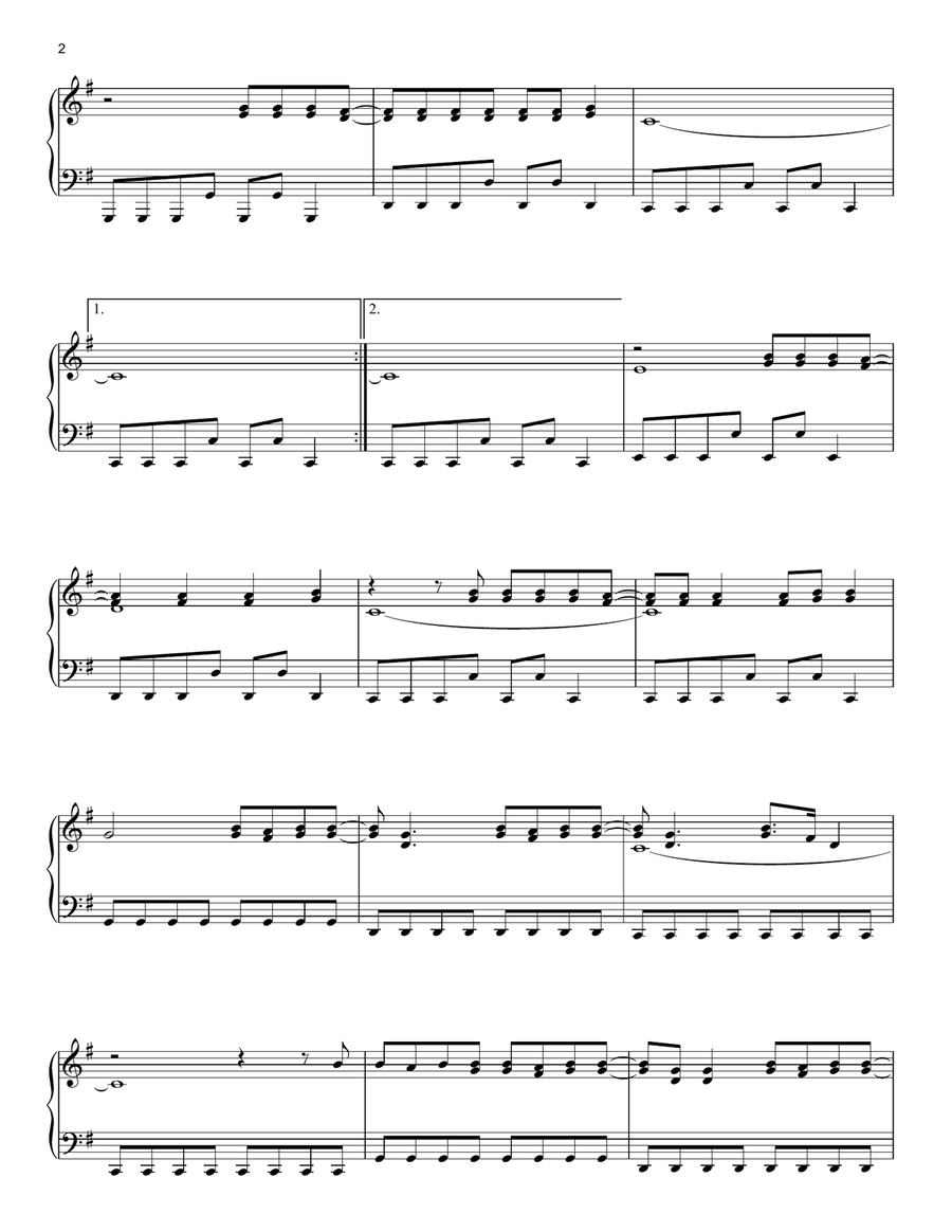 Dancing On My Own (from the Netflix series Bridgerton) Piano Solo scores gallery preview page 2