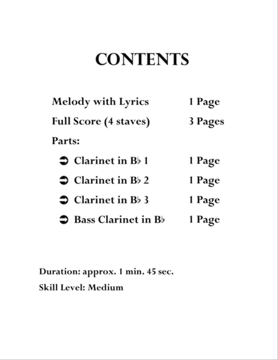 Coventry Carol Woodwind Quartet scores gallery preview page 2
